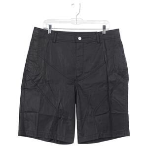 NWT Jordan Nike x Cactus Jack Shorts Men Size 34 Black Coated Waxed Travis Scott